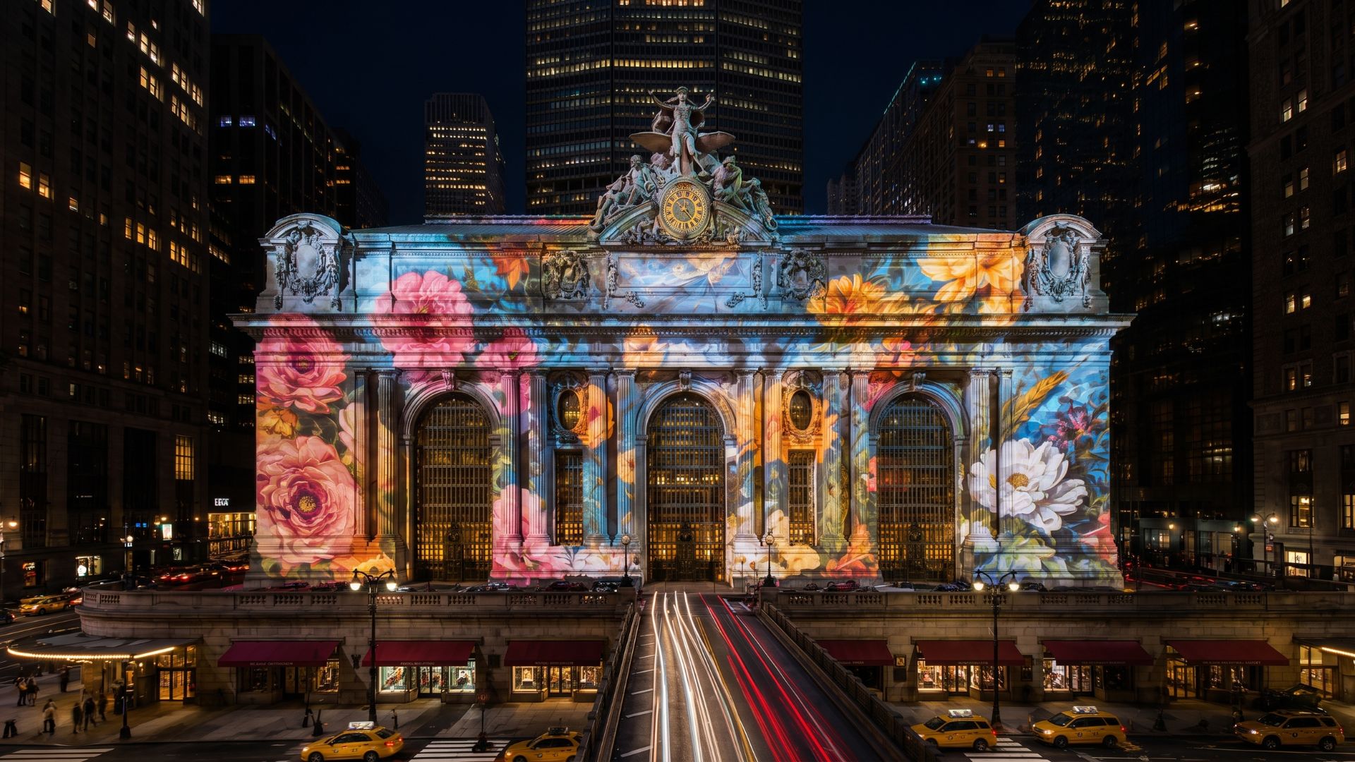 Grand Central Terminal projection mapping